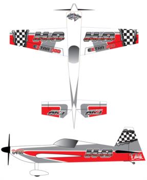 Hangar 9 Extra 300 race package Graphic Package